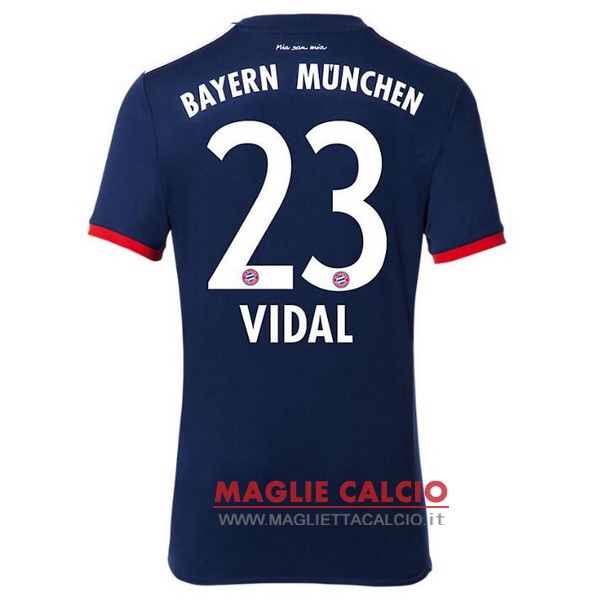 nuova maglietta bayern munich 2017-2018 vidal 23 seconda